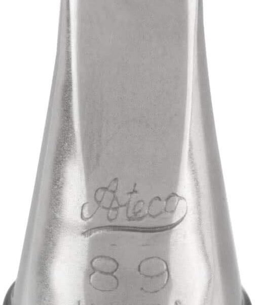 Ateco 89 3-Hole Open Star Piping Tip for Baking, Silver, Stainless Steel